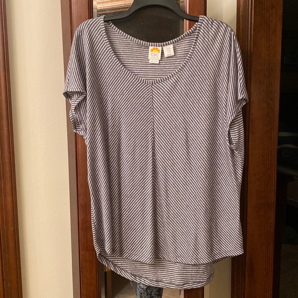 C&C sleeveless linen top